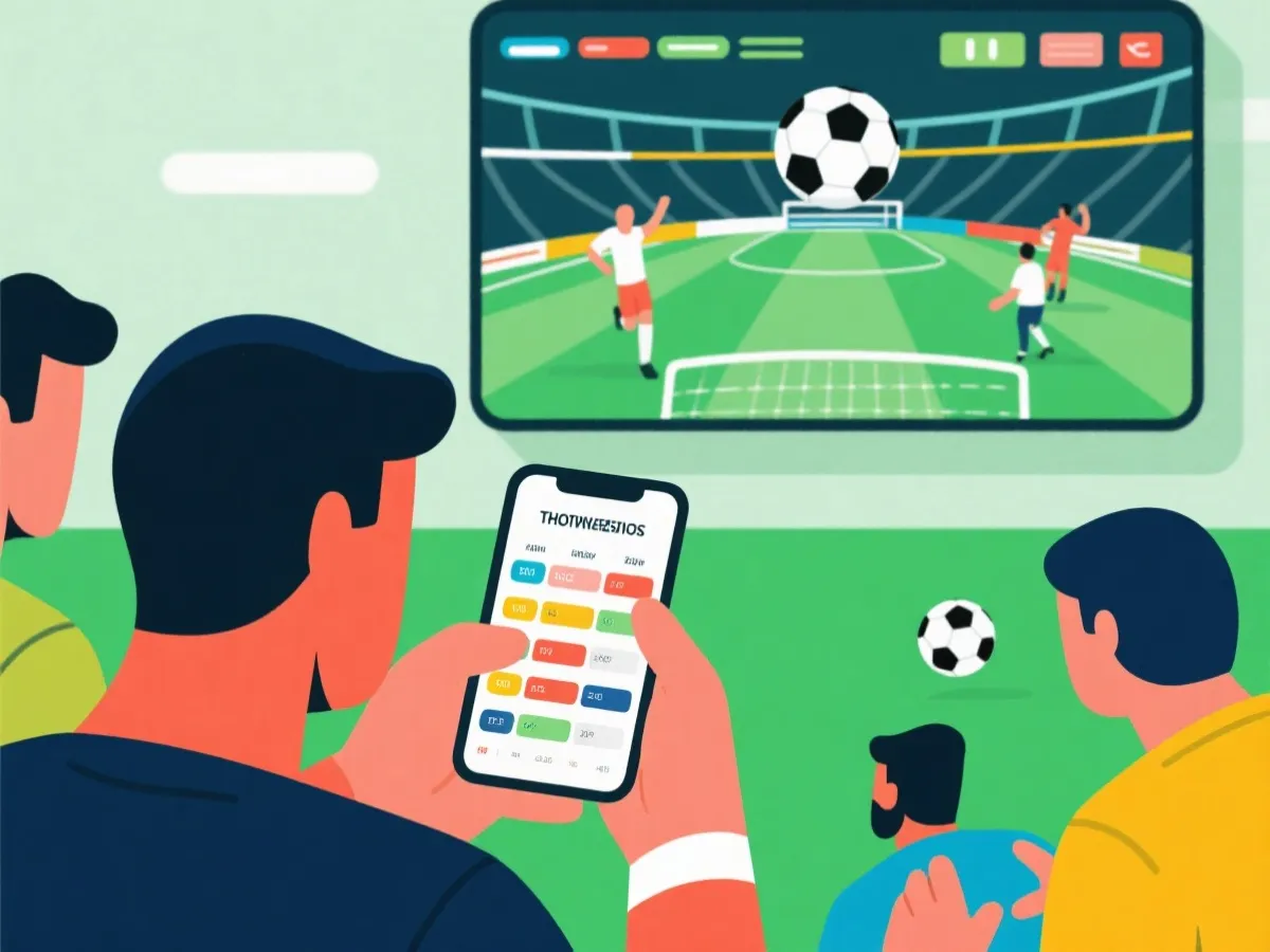 世界杯赛程与观赛场景示意图