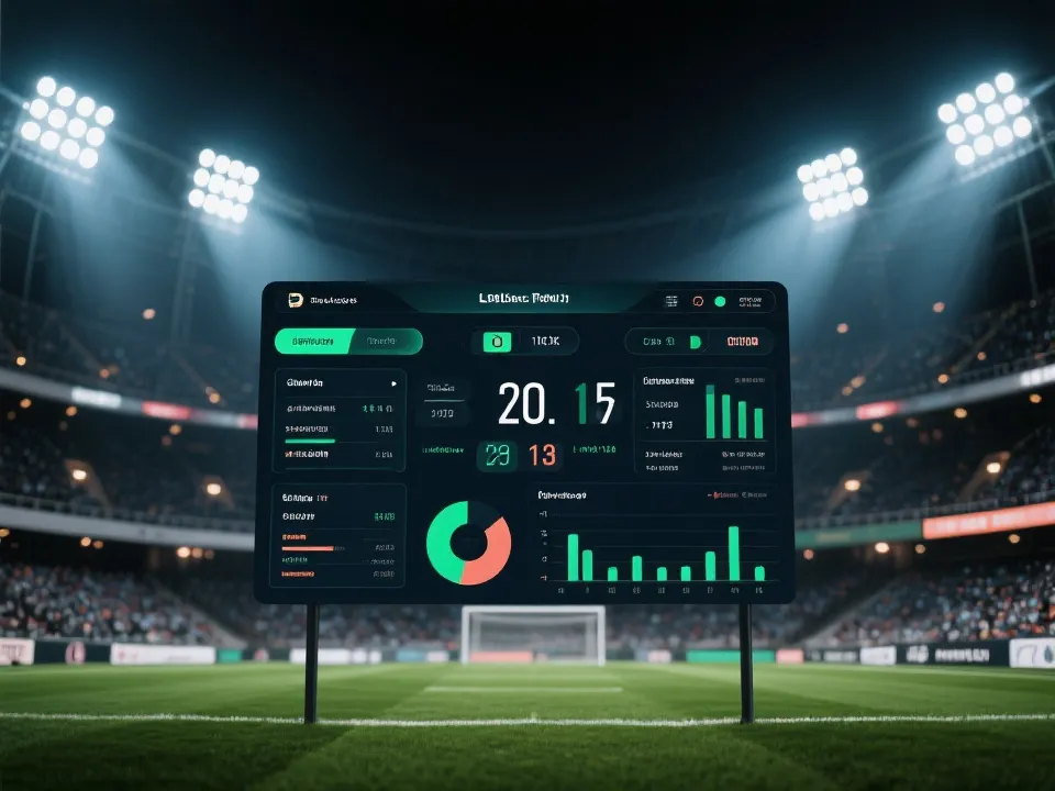 实时比分直播数据看板示意图