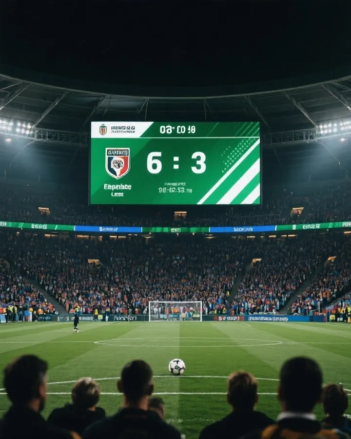 世界杯实时比分与赛场氛围示意图